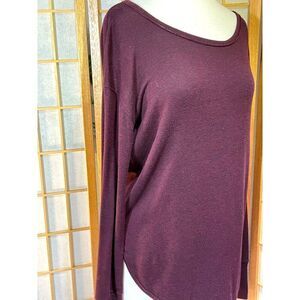 Athleta XS Maroon/Black Top